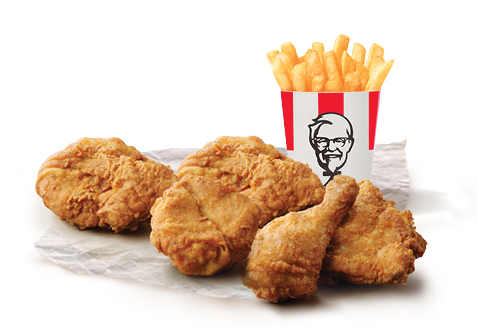 Grab 5 pieces of Chicken and reg Chips for $11.99 @ KFC